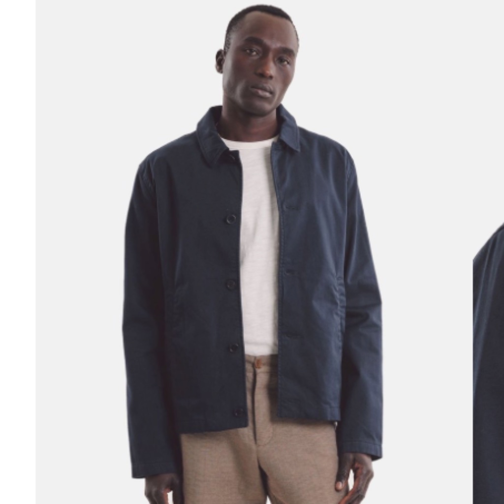 Ymc Cotton Twill Groundhog Jacket - Navy Blue - Men's Small